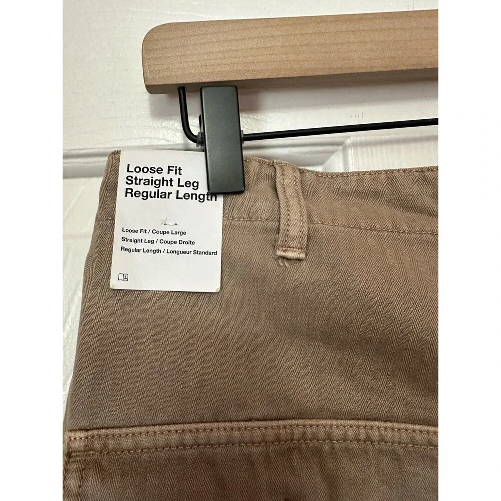 Size 30 Nike Life Men Fatigue Pants HJ0645-227 Hemp Beige Khaki Twill NEW